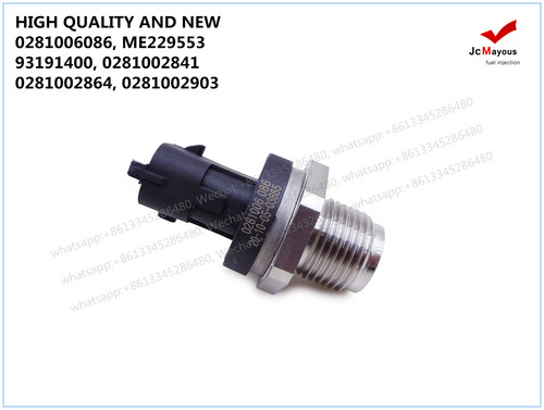 HIGH QUALITY AND NEW DIESEL COMMON RAIL FUEL PRESSURE SENSOR 0281006086, ME229553, 93191400