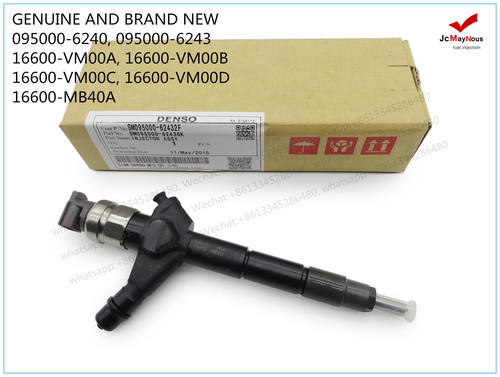GENUINE AND BRAND NEW DENSO COMMON RAIL FUEL INJECTOR 095000-6240, 095000-6243, 16600-VM00A
