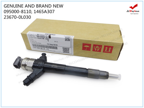 GENUINE AND BRAND NEW DENSO FUEL INJECTOR 095000-8110, 9709500-811, 1465A307, 23670-0L030