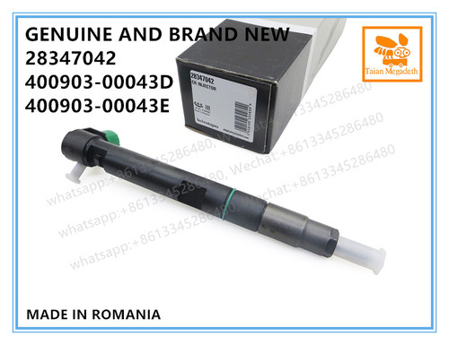 GENUINE AND BRAND NEW DIESEL COMMON RAIL FUEL INJECTOR 28347042, 400903-00043D, 400903-00043E